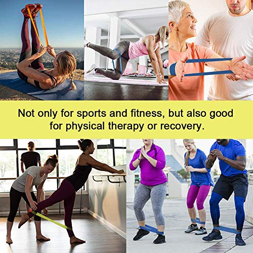 Yoassi-41-Fitnessbaender-Set-Loop-Terra-Band-Theraband-Widerstandsbaender-Resistance-Bands-Lang-Fitnessband-Gummi-Trainingsband-fuer-Aufwaermen-Pilates-Yoga-Crossfit-Muskelaufbau