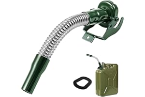 BBTO 1 Pcs Flexible Jerry Can Spout Stainless Steel Long Nose Spout Replacement Compatible with Wavian Jerry Can (Green)