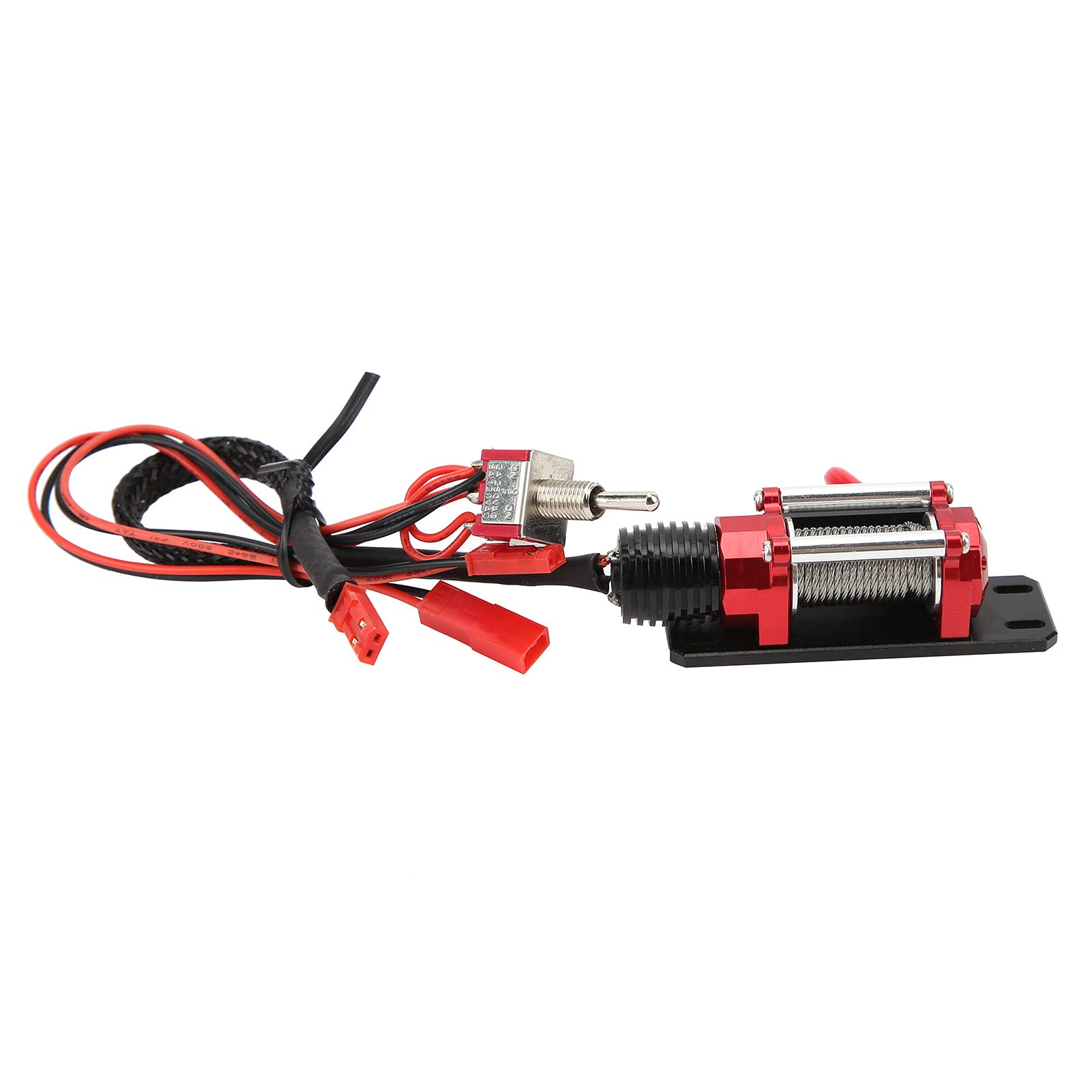 Shanrya Electric Alloy Winch, RC Crawler Climbing Car Electric Metal Winch for Remote Control Car Decoration Accessory