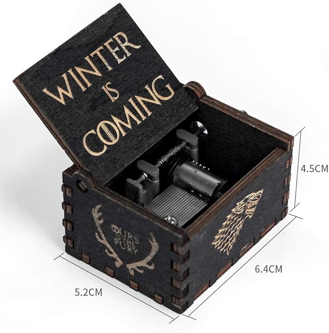 Amazon Com Game Thrones Music Box Wood Merchandise Vintage Classic Hand Crank Musical Box Birthday Gift For Boyfriend Kids Man Game Of Thrones Toy Present Bedroom Decor Collectible Home Kitchen