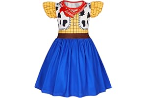 Eledobby Cowgirl Costume Girls Toddler Princess Dress Up Halloween Cosplay Outfits Christmas Birthday Gift