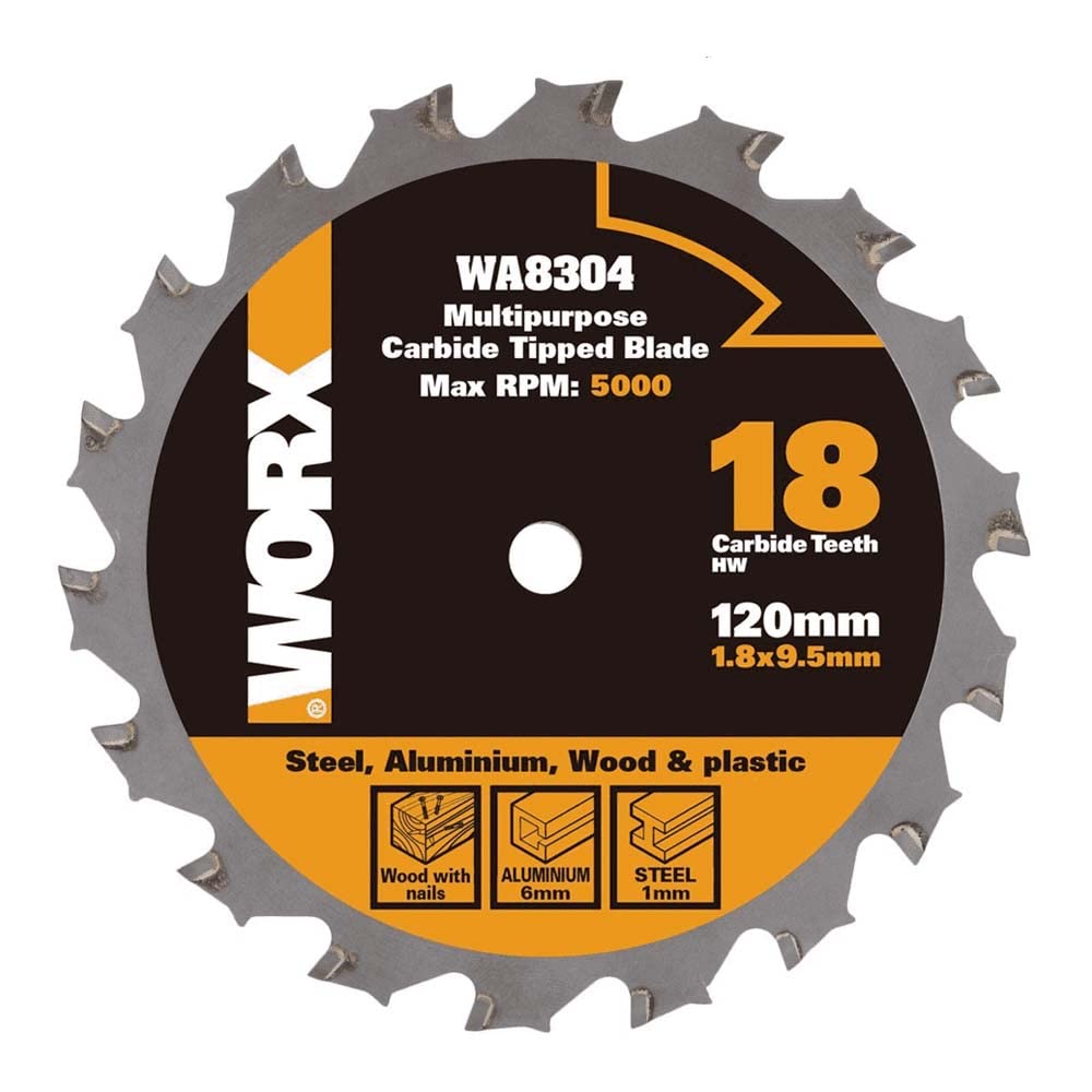 WORX WA8304 120 mm Multi-Purpose Blade for Wood/Metal - Silver
