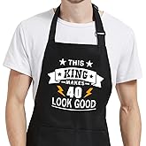 Gvlrbut 40th 45th 50th 55th 60th 65th 70th Birthday Gifts for Men, Funny Aprons for Cooking, Gifts for Dad Grandpa Husband