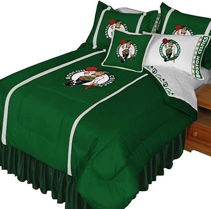 Nba Boston Celtics Bedding Set Comforter Sheets Shams Queen Bed