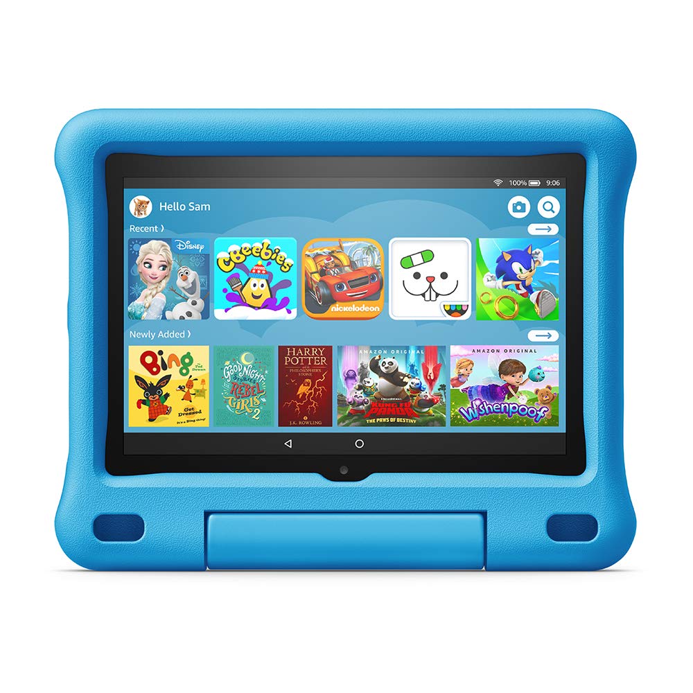 Amazon Kid-Proof Case for Fire HD 8 tablet | Only compatible with 10th-generation tablet (2020 release), for ages 3–7, Blue