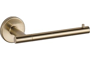 Delta Trinsic (1-Pack) Toilet Paper Holder Champagne Bronze Tissue Roll Holder for Bathroom Organization and Storage Single Post Toilet Tissue Holder Wall Bathroom Accessories 75950-CZ