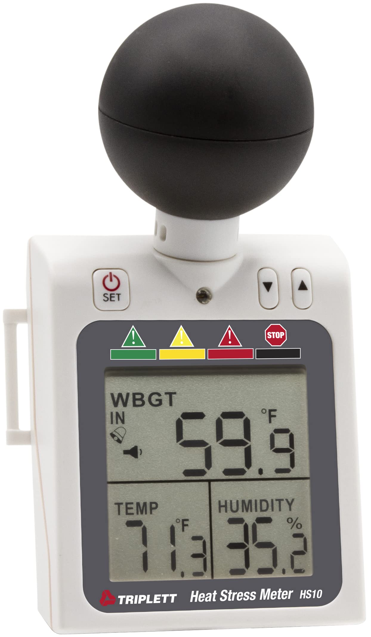 Photo 1 of Triplett HS10 Indoor/Outdoor Heat Stress WBGT (Wet Bulb Globe Temperature) Meter