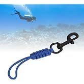 Niiyen Scuba Diving Spring Clip Stainless Steel Spring Coiled Lanyard Anti Lost Lanyard Diving Spring Clip Lanyard for BCD Equipment