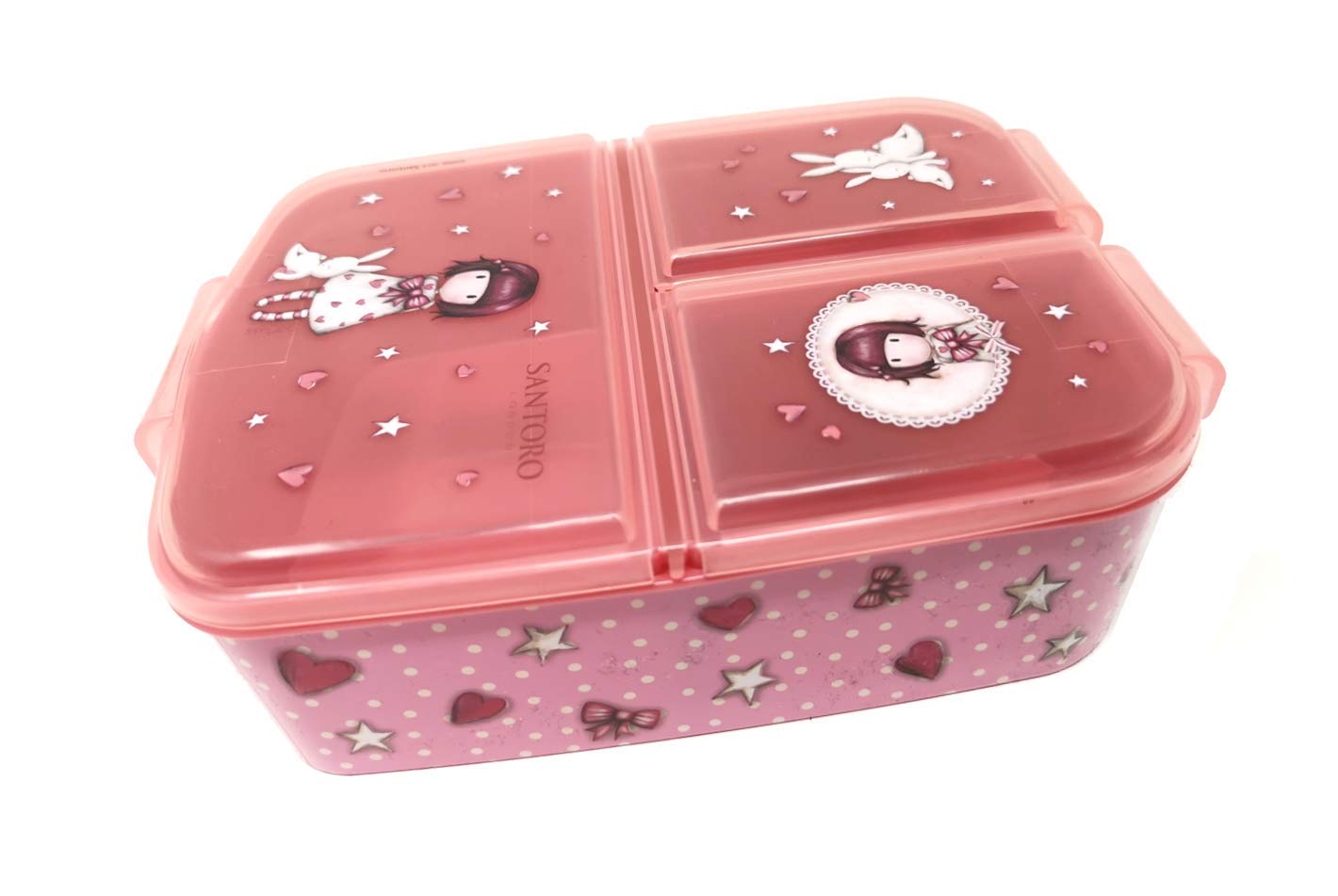 Gorjuss Children's Lunch Box, Sandwich Box with Compartments for Kindergarten, BPA Free Plastic