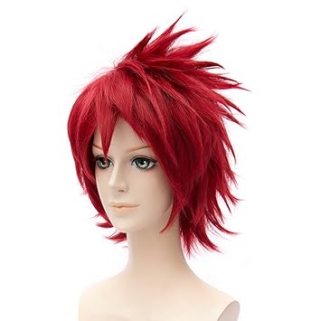 Eday 30cm Short Red Anime Cosplay Wigs Naruto Akasuna No Sasori