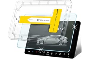 sproerden Tempered Glass Screen Protector for Tesla Model 3(2017-2023)/Model Y(2020-2024) 15'' Touchscreen Auto Align Attachment 9H HD, Anti-Glare, Fingerprint Resistant