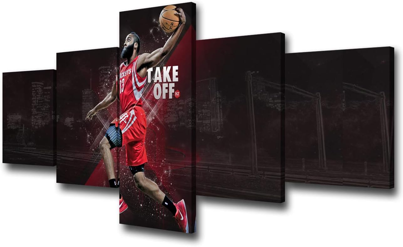 Amazon Com Houston Rockets James Harden Wall Decor Basketball Nba