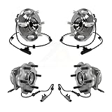 Front Rear Wheel Bearing & Hub Assembly Kit For