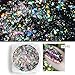 CHARMING MAY 3 Boxes Laser Glitter Holographic Flakes Paillette Galaxy Sparkling Nail Powder Nail Art Chameleon Sequins (Laser Flakes) (Laser)