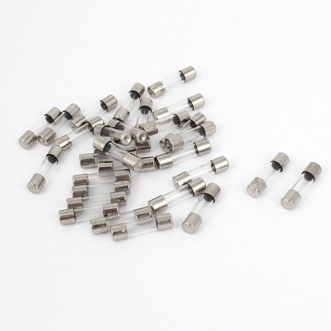 sourcingmap 30 Pcs 250V 1.5A F1.5AL Quick Fast Blow Glass Tube Fuses 5mm x 20mm