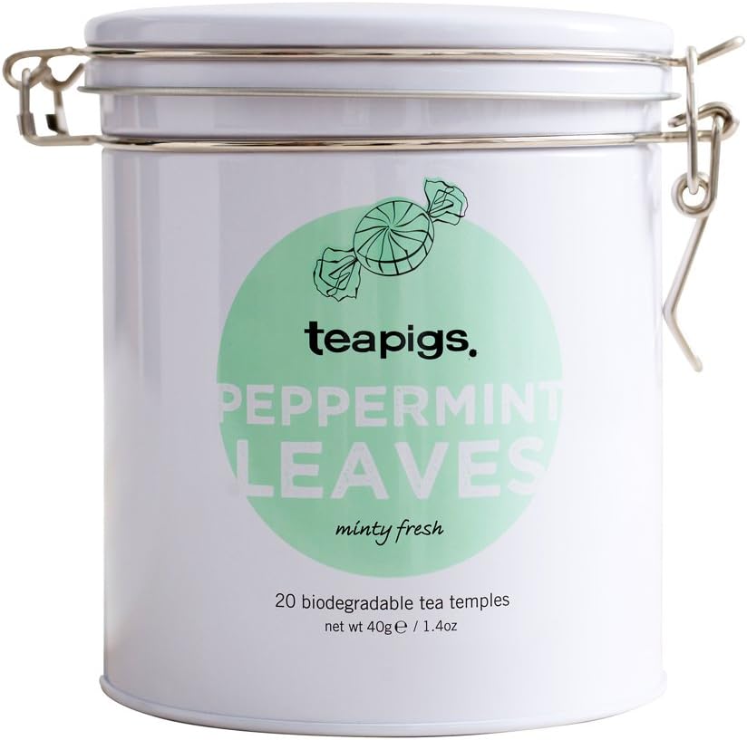 Teapigs Peppermint Leaves Tin of Tea Made with Whole Leaves (1 Tin of 20 Tea Bags) Amazon.co.uk