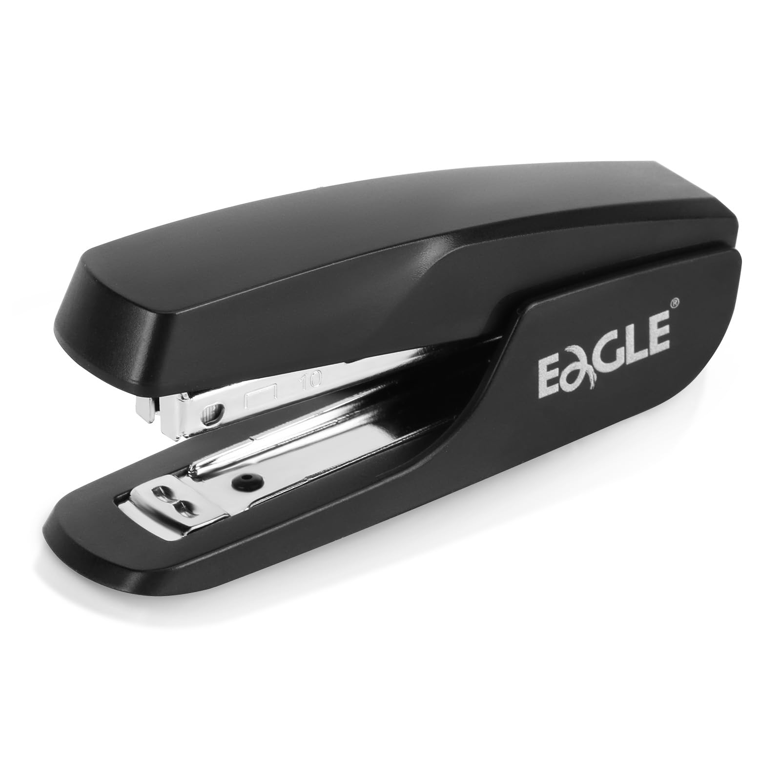 Eagle Stapler with Stapler Remover，12 Sheets Capacity，NO.10 Stapling,Black