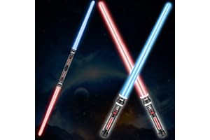 Beyondtrade Lightsabers Toy 13 Colors, Doubled-Blade Dueling Swords 2 in 1 Light Sabers with FX Sound for Kids Birthday Halloween Cosplay Christmas Party Movie Fans Toys Gift