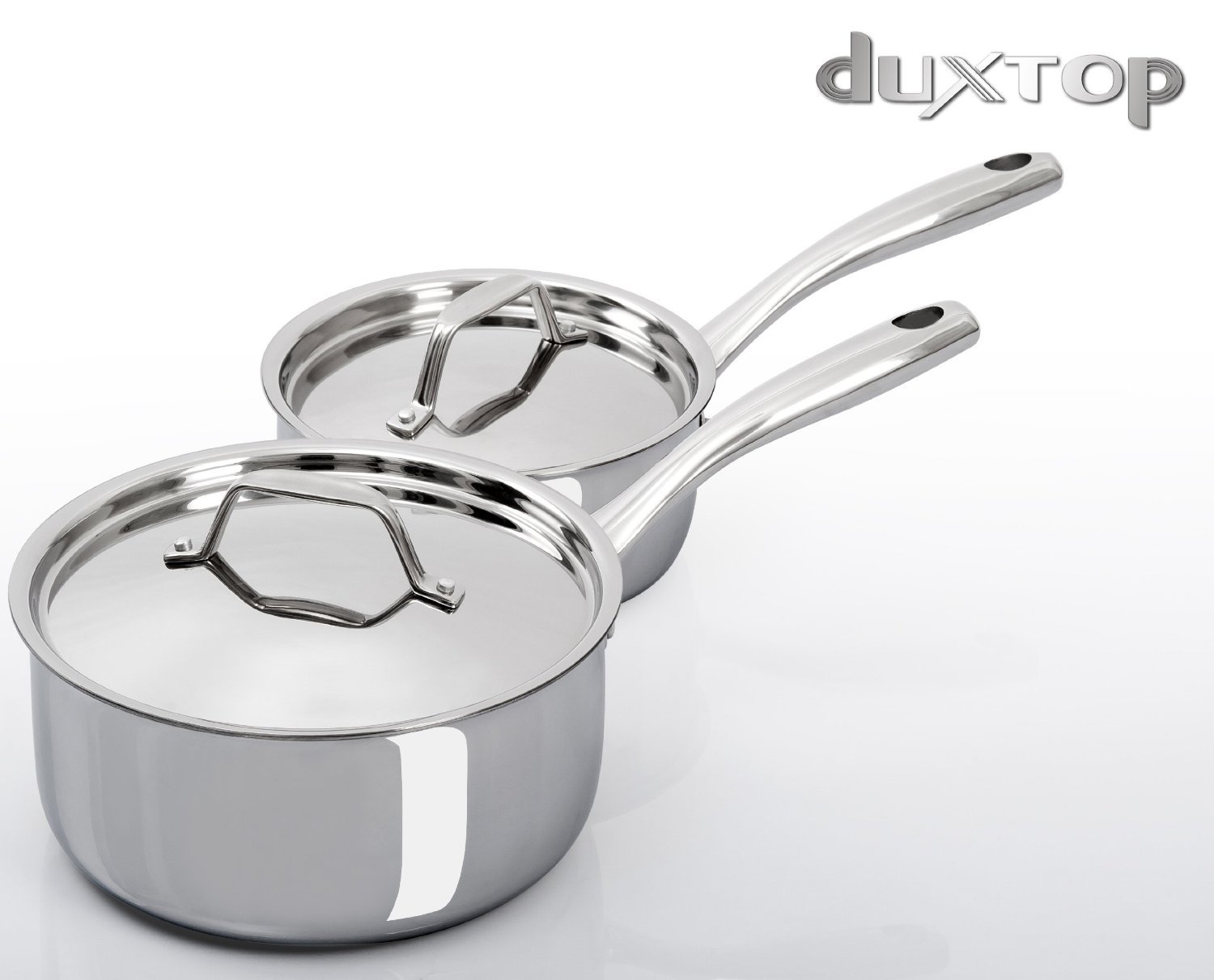 Duxtop SSC9PC 9 Piece WholeClad TriPly Induction Cookware, Stainless