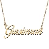 HUAN XUN Customized Custom Simple Any Name Necklace
