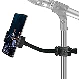 JCWINY Mic Stand Phone Holder, Flexible Phone