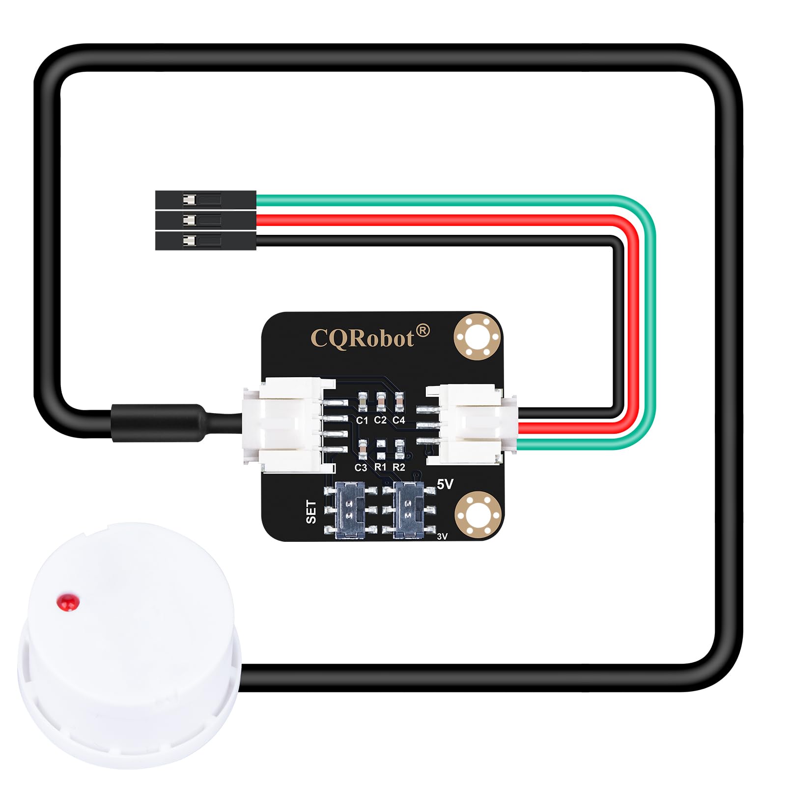 CQRobot Non-Contact Water/Liquid Level Sensor Compatible with Arduino, Raspberry Pi and Other Motherboards. for Industrial Production, Aquarium, Chemical Solution, Agriculture, Gardening, etc.