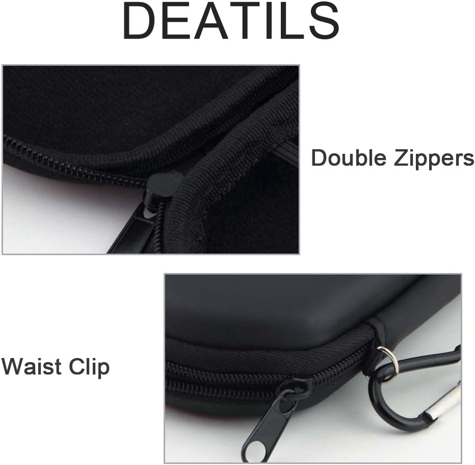 ElementDigital PSP Carrying Case Travel Pouch Game Hard Case Shell Protector Hard Carry Zipper Bag for PSP 1000 2000 3000 3001 Game Console Memory Cards Earphones Charge Cable: Computers & Accessories