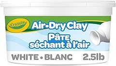 Crayola Air Dry Clay, White, No Bake Modeling Clay for Kids, 2.5lb