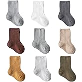 Adeimoo Newborn Cotton Crew Socks Unisex Baby Solid Color Sock Ankle Socks for Boy Girls Infant Toddlers