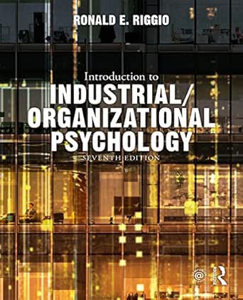 Introduction To Industrial Organizational Psychology Kindle Edition By Riggio Ronald E Health Fitness Dieting Kindle Ebooks Amazon Com