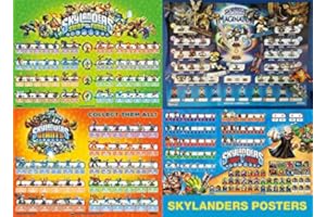 BYUP JUSTSWAG Skylanders Swap Force (28"x20.5"), Imaginators (16"x22"), Giants (21"x15"), Trap Team (35"x20") 4-Poster Bundle Collection Power Pack