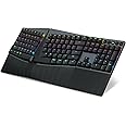 Perixx PERIBOARD-835BL Wireless Ergonomic Mechanical Keyboard - RGB Backlit - Low-Profile Blue Clicky Switches - Multi-Device Connection - Compatible with Windows and Mac OS X - US English
