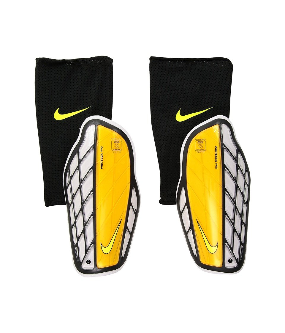 Espinilleras Nike Protegga Pro unisex - Naranja láser y negro SP0315 819 Talla XS