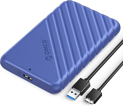 ORICO 2.5 inch USB 3.0 SATA Enclosure UASP 7mm 9.5mm HDD/SSD Blue 25PW1-U3