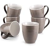 DOWAN Coffee Mugs, Coffee Mugs Set of 6, 17 Oz Large Coffee Mugs, Ceramic Coffee Cups with Handle, Coffee Mugs for Coffee Tea