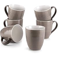 DOWAN Coffee Mugs Set ,17 Oz Large Coffee Mug Set of 6 with Handle for Gift, Ceramic Coffee Mug for Coffee Tea and Cocoa…