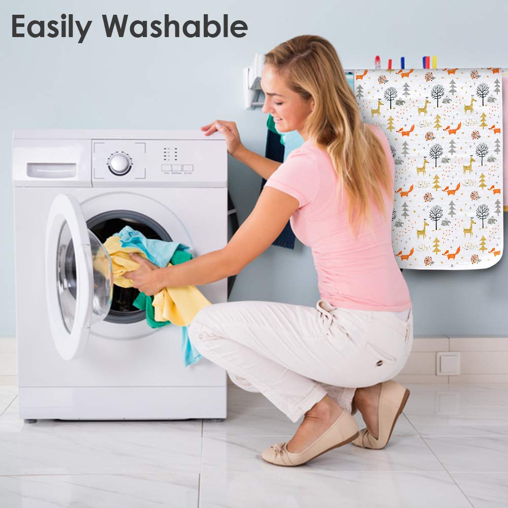 Extra Large 100% Waterproof Baby Changing Pad - Washable Soft Bassinet Mattress Protector - Toddler Bed Cover for Potty Training - Incontinence Underpad - Pet Training Mat - 70x100cm(27.6x39.37”) : Baby