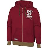 Outerstuff NFL Men's Drop Back Team Colors Full Zip Performance Fleece Hoodie