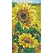 DIY 5D Diamond Painting by Number Kits, Full Drill Crystal Rhinestone Embroidery Pictures Arts Craft for Home Wall Decor Gift, Sunflower 11.8x15.8in