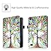 Fintie Folio Case for Amazon Fire (Previous 5th Generation, 2015 7 inch) - Slim Fit Premium Vegan Leather Standing Protective Cover, Love Tree