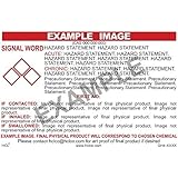 10% Bleach Solution GHS Label - 2" x 3" (Pack of 25)