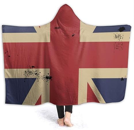 Amazon Co Jp レトロ イギリスの国旗 フランネル毛布 フード付き あったか ブランケット 大判 かわいい 防寒 軽量 オールシーズン 柔らかく肌触り 冷房対策 携帯用 車用 オフィス用 膝掛け 洗える ホーム キッチン