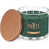 Root Candles Holiday Scented Candles Honeycomb Glass Premium 3-Wick Handcrafted Beeswax Blend Candle, 12-Ounce, Bayberry