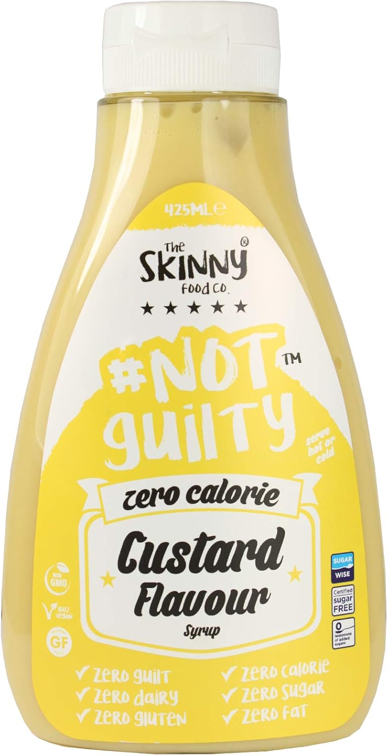 Skinny Foods Zero Calorie Skinny Syrup- Custard Flavour (425ml)