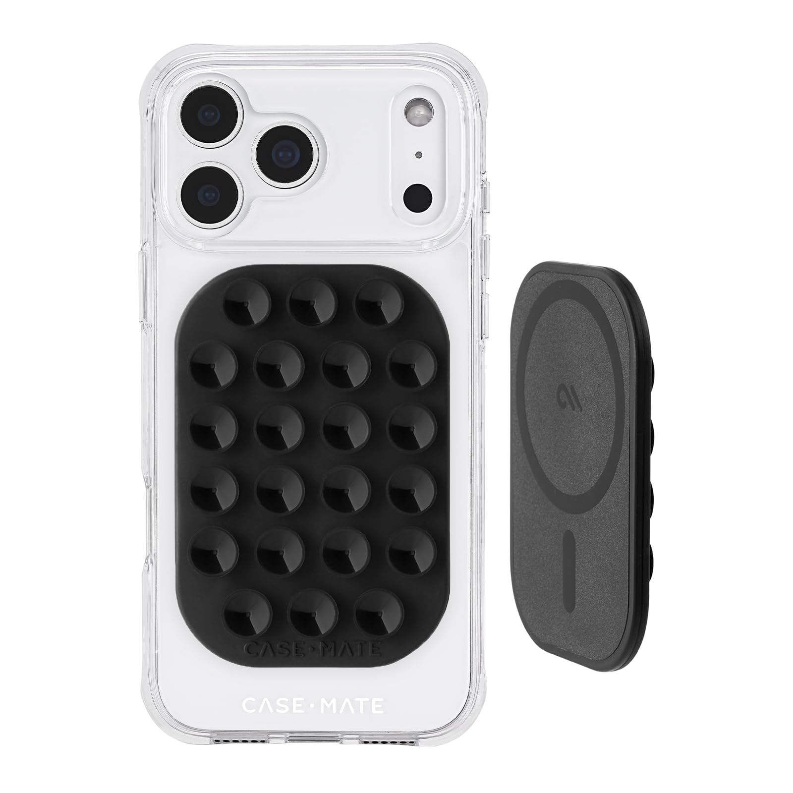 Case-Mate Stick it! Magnetic Suction Mount - Snap-on iPhone Holder - Detachable for MagSafe - Hands-Free Content Creator Essentials for iPhone 15 Pro Max/ 14 Pro Max/ 13 Pro Max/ 12 Pro Max - Black โ image 1