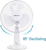 Belaco 12 inch Table Fan 3 Speed Oscillating Desk Fan Low Noise view 4