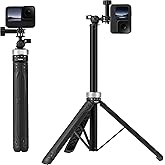 TELESIN 360 Selfie Stick Tripod for GoPro (59in Long), Ball Joint Extension Pole Monopod Handle Grip for Go Pro Max Hero 12 1