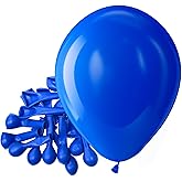 Bezente Royal Blue Latex Party Balloons - 150 Pack 5 inch Matte Small Blue Helium Balloons for Birthday Bridal Shower Graduation Baseball Nautical Party Decorations