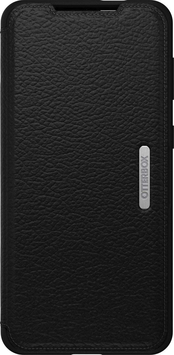 OtterBox Strada Case for Samsung Galaxy S21+ 5G, Shockproof, Drop proof, Premium Leather Protective Folio with Two Card Holders, 3x Tested to Military Standard, Black