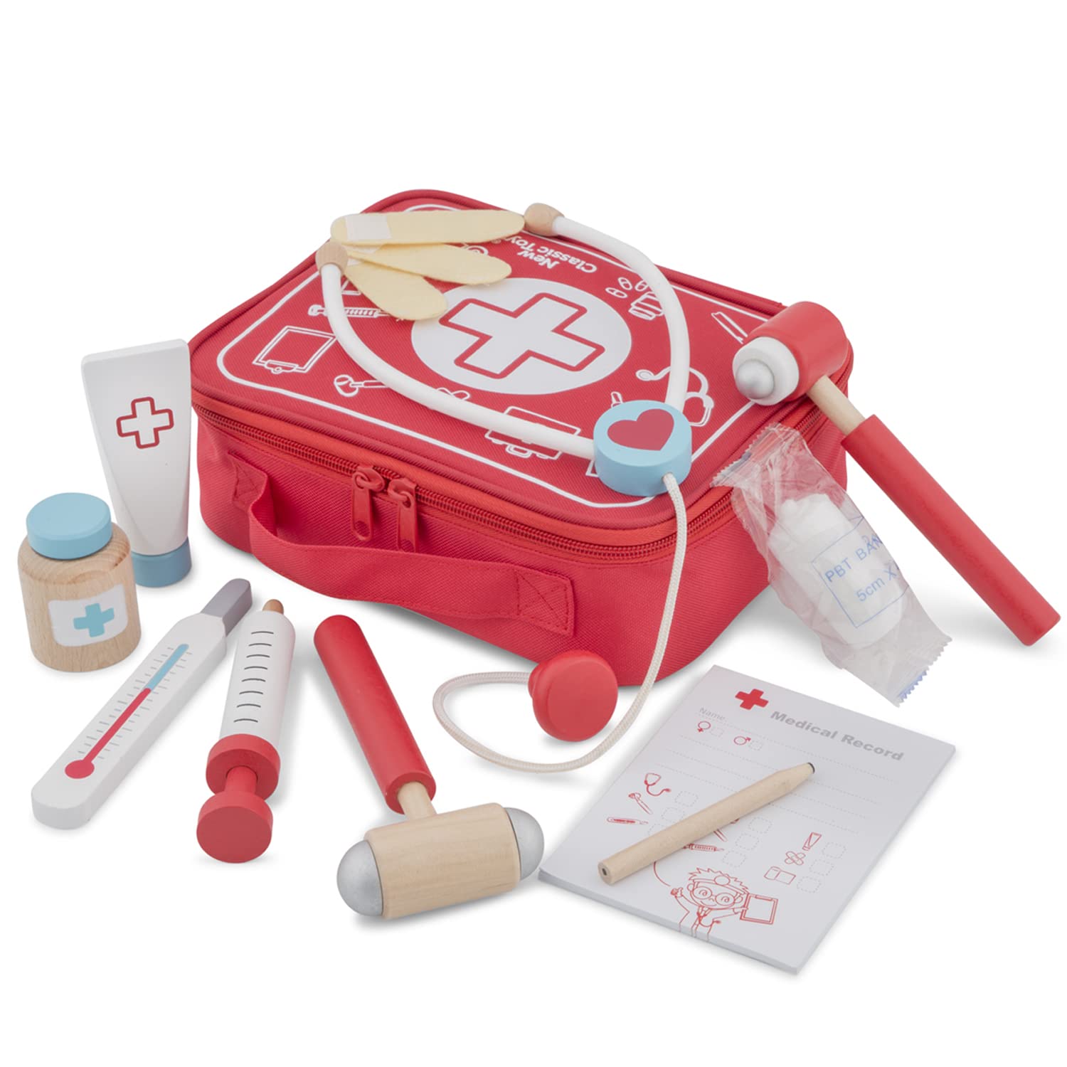 Woet® Wooden Toy Doctor Set for Kids - Pretend Play Medical Kit - Pretend Play Toy - Age 3 Years+